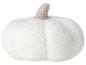 Citrouille blanche en peluche, décoration d'automne idéale.