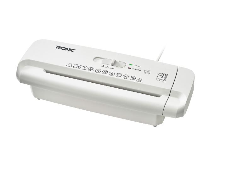 Déchiqueteuse de documents Tronic : compacte et efficace.