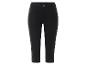 Pantalon 7/8 noir, coupe droite.