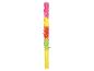 Piñata colorée pour fête, rouge, jaune et verte.
