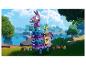 Une figurine LEGO Fortnite Llama, avec accessoires, dans un paysage naturel.