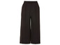 Pantalon large noir avec taille élastique.