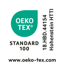 Label OEKO-TEX STANDARD 100, numéro 18.HBD.44154 Hohenstein HTTI.