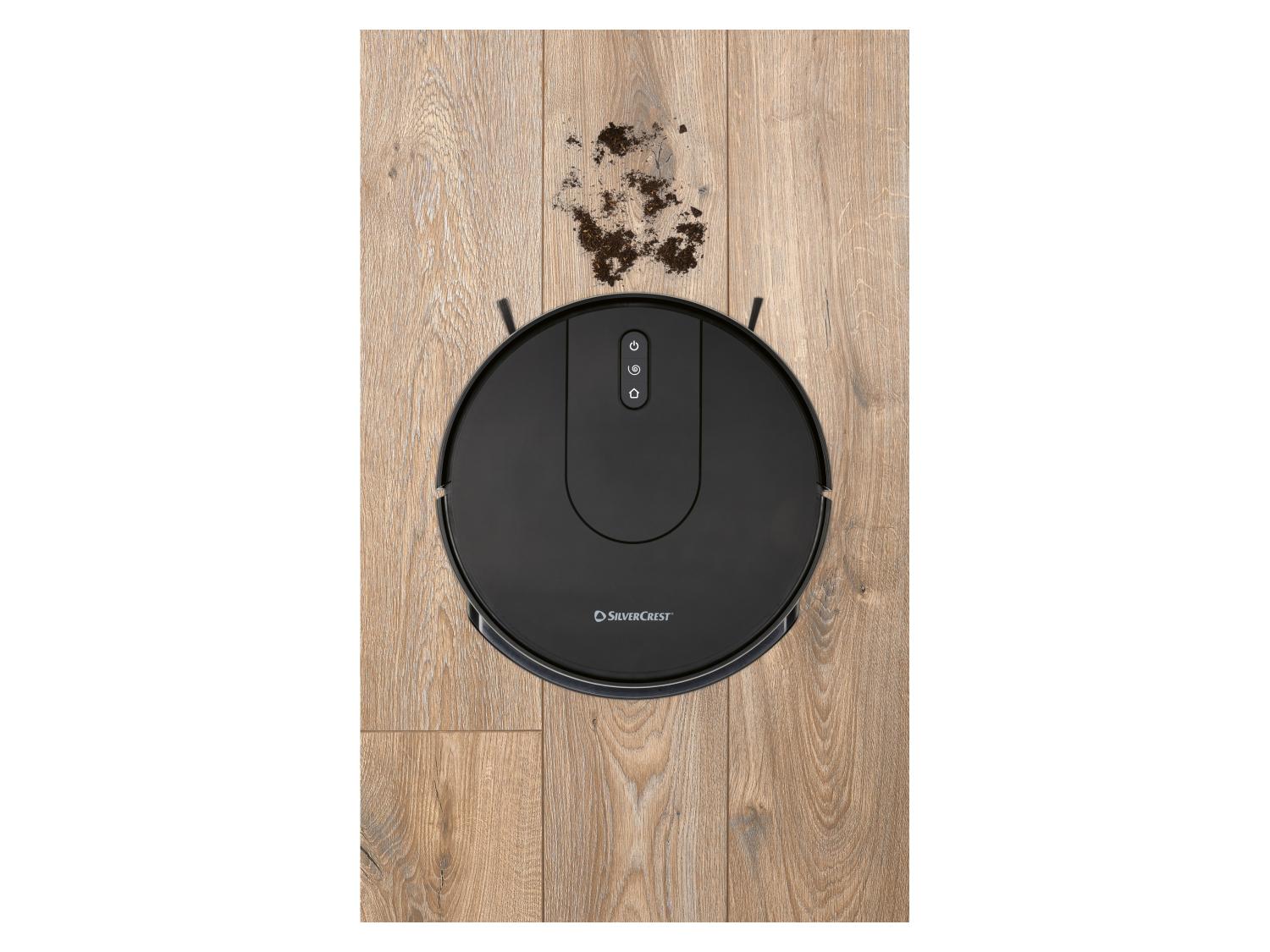 Robot aspirateur Silvercrest passage sol dur