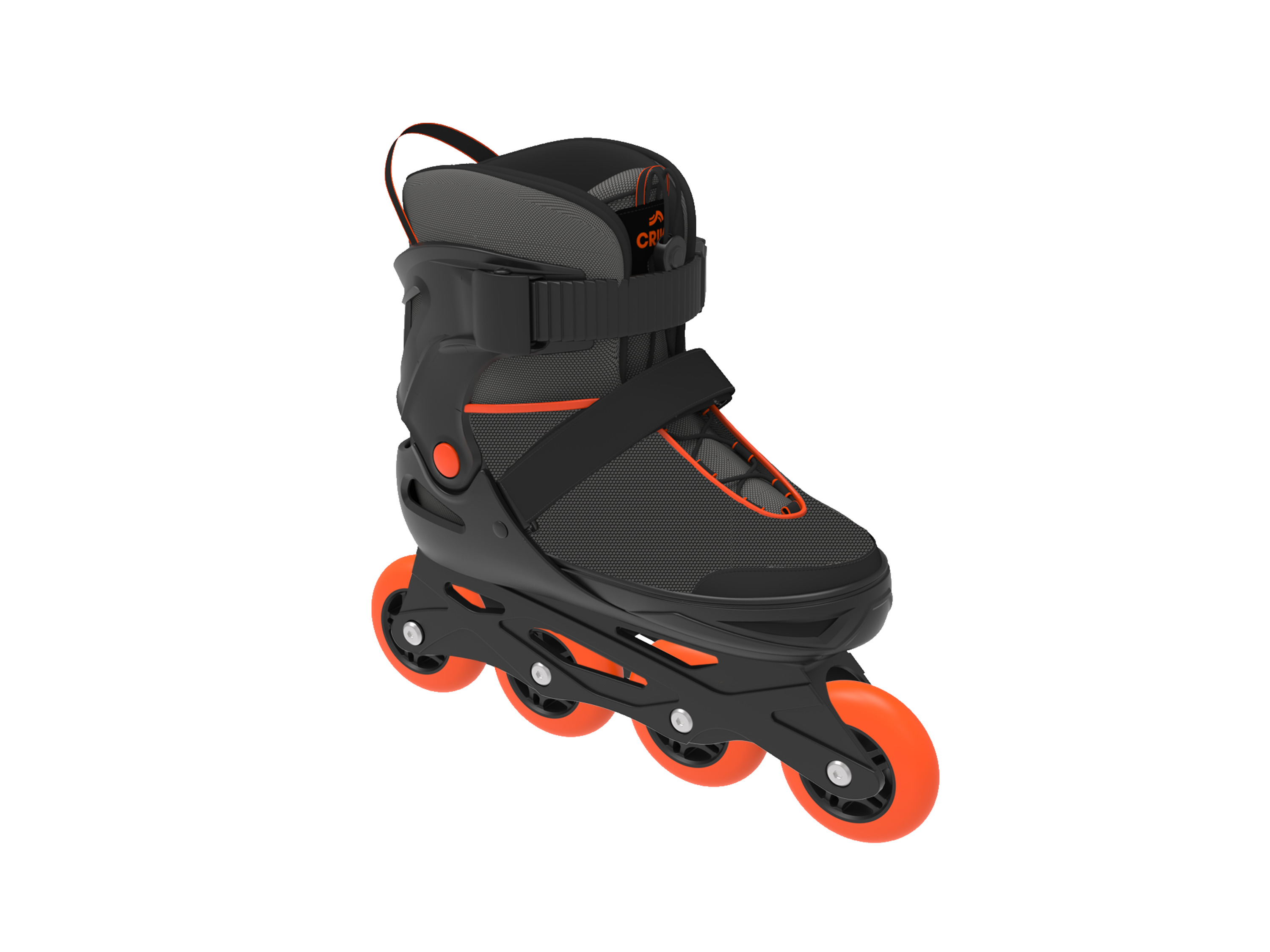 CRIVIT Rollers en ligne Softboot adolescent (noir/orange)