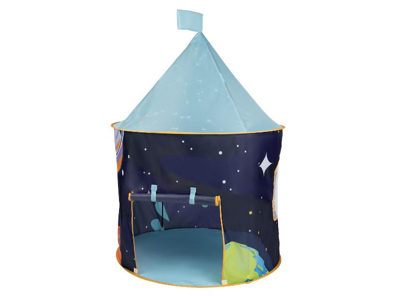Tente de jeu pour enfants sur le thème de l'espace et des fusées
