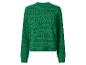 Pull en maille vert avec détails ajourés