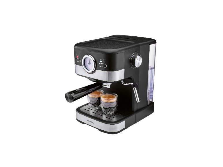 Machine à expresso SilverCrest : expresso, deux tasses.