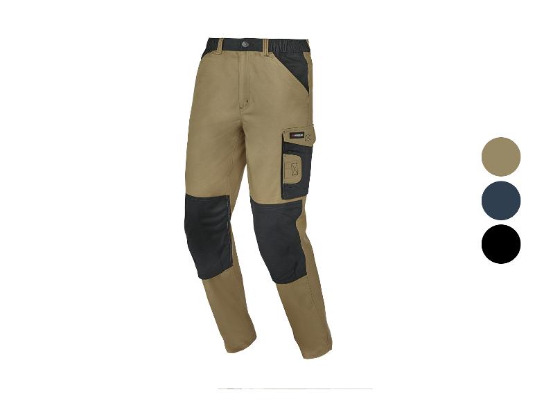 Pantalon de travail homme Parkside kaki et noir avec options de couleur.