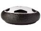 Palet de hockey sur air en forme de ballon de football noir et blanc