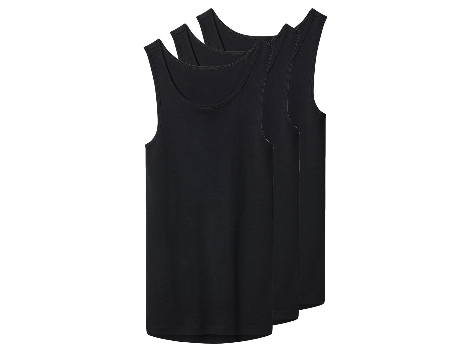 Lot De 3 Débardeurs Homme Coton Côtelé Fin - Noir, Blanc, Gris Chiné, Tailles M à 3XL, Confortables - 4