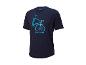 T-shirt Crivit bleu marine, motif vélo, inscription « Bike Your Way ».