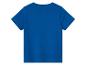 T-shirt bleu pour enfant, vue arrière.