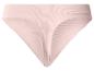 Culotte femme rose clair à texture côtelée.