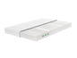 Un matelas blanc avec une coupe transversale détaillée des couches.
