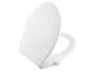Un siège de toilette blanc avec fonction de bidet intégrée.