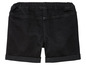 Shorts en jean noir avec ourlet roulé.
