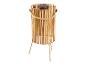 Lanterne solaire en bambou avec poignée en corde et trois pieds
