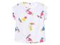 T-shirt enfant blanc à toucans multicolores.