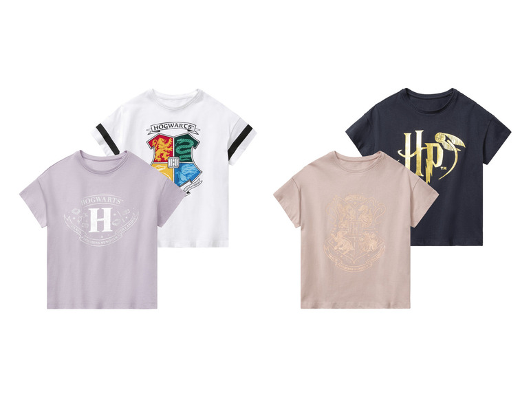 Aller en mode plein écran : Lot de 2 t-shirts fille Harry Potter - Image 1