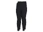 Une paire de leggings noirs pour femme, avec des coutures latérales visibles.