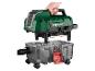 Aspirateur Parkside : démonstration du moteur et du bac de collecte.