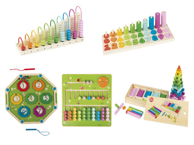 Playtive Set de calcul Montessori en bois