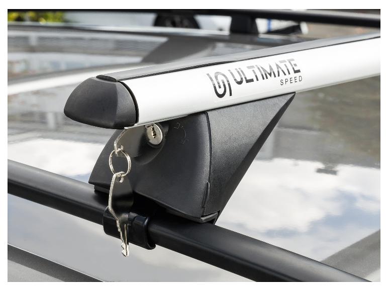 Barre de toit de voiture avec clé et inscription « ULTIMATE SPEED »