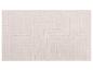 Tapis de bain beige clair avec un motif géométrique de labyrinthe