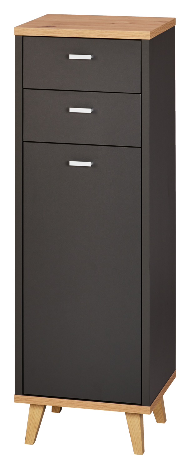 LIVARNO® Armoire de rechange Corfu avec 1 porte et 2 tiroirs chêne Artisan/anthracite
