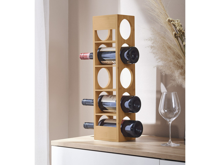 Aller en mode plein écran : LIVARNO home Casier à vins en bambou, stockage horizontal - Image 3