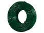 Bobine de fil de fer vert foncé pour jardinage.