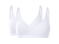 Bralette pour femme ESMARA® en blanc, lot de 2