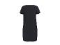 Robe noire à manches courtes avec encolure carrée, vue de dos