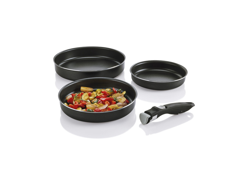 Aller en mode plein écran : ERNESTO® Lot de 3 casseroles ou lot de 3 poêles avec manche amovible - Image 11