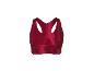 Soutien-gorge de sport rouge pour femme avec dos nageur