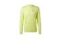 T-shirt de sport à manches longues jaune citron pour homme