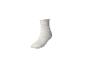 Chaussette courte blanche avec bord côtelé.