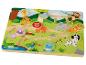 Tableau de puzzle labyrinthe d'animaux en bois pour tout-petits