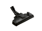 Brosse d'aspirateur noire avec brosse réglable.