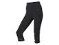 Leggings noirs 3/4 avec empiècements en mesh.