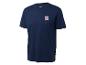 T-shirt bleu foncé avec logo NFL sur la poitrine.