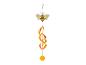 Décoration de jardin avec abeille et spirale tournante orange