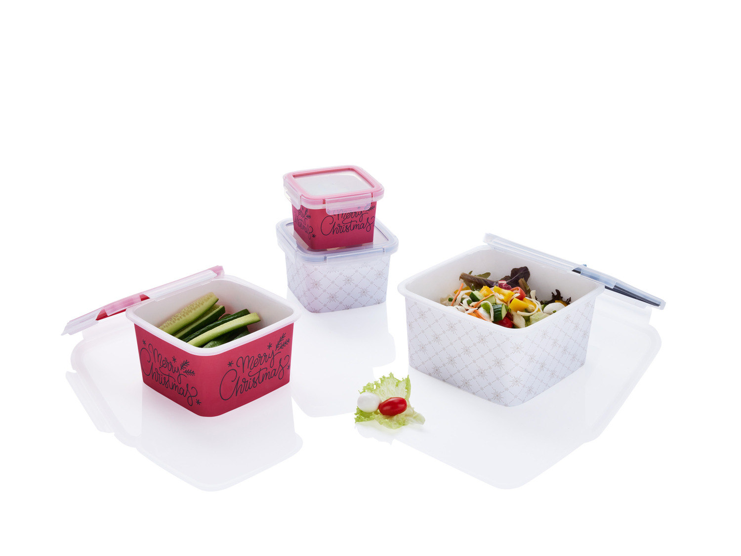 20 boîtes de conservation 3 compartiments 900 ml | Conservation