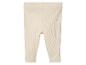 Leggings bébé beige côtelées.