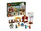 Ensemble LEGO Minecraft L'Attaque du Ballon Ghast sur le Village avec figurines et structures
