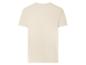 T-shirt uni beige à manches courtes, vue de dos
