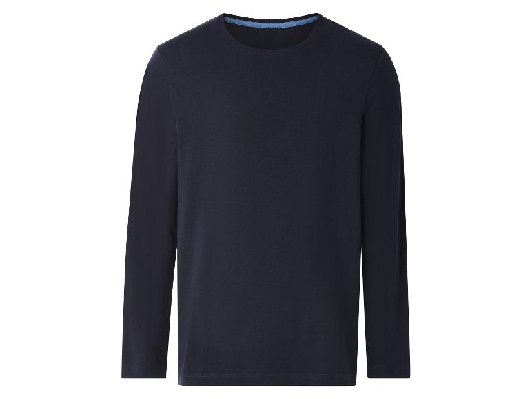 T-shirt à manches longues bleu foncé