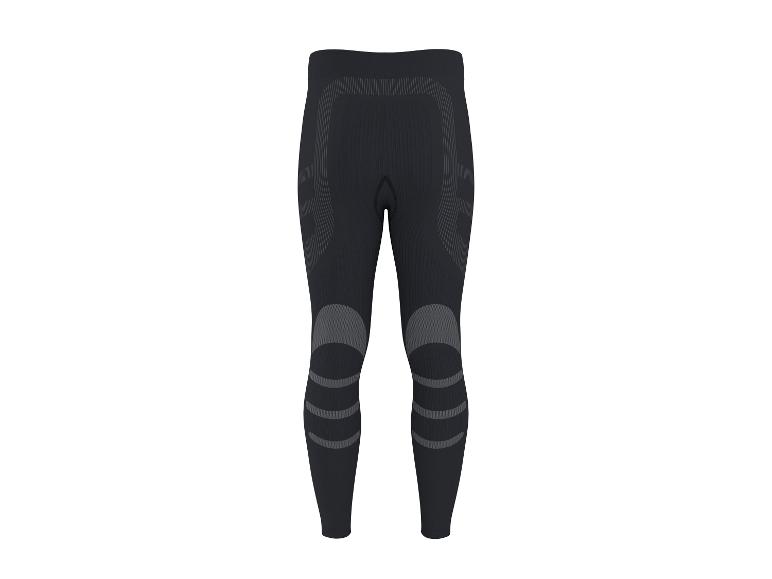 Legging thermique noir avec accents gris foncé