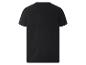 T-shirt noir à manches courtes.